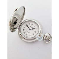 30mm Rhodium Womens Pendant Watch With Crest By CLASSIQUE (Roman) image