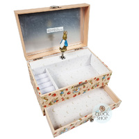 Peter Rabbit & Strawberries Musical Jewellery Box (La Vie En Rose) image