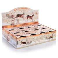 8.5cm Scented Christmas Candle- Winter Reindeers image