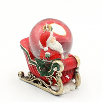 7cm Santa In Sleigh Snow Globe- Assorted Designs image