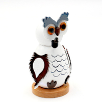12cm Snowy Owl German Incense Burner - Assorted Designs image