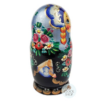 Floral Russian Dolls- Multi-Coloured 18cm (Set Of 5) image