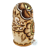 Woodburn Russian Dolls- Gold Floral 10cm (Set Of 5) image