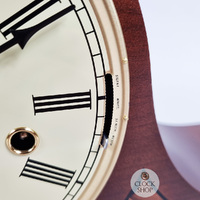 22cm Walnut Mechanical Tambour Mantel Clock With Triple Chime By HERMLE image