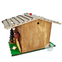 22cm Chalet Weather House With Deer & Water Trough By TRENKLE image
