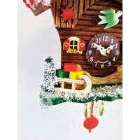 Christmas Cabin Battery Chalet Kuckulino With Santa Claus 16cm By TRENKLE image