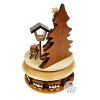 19.5cm Snowman Wooden Music Box (Let It Snow) image