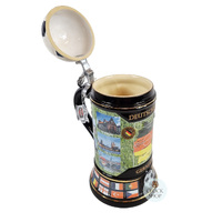 Soccer Beer Stein With Soccerball Lid 0.5L By KING image