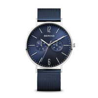 Gift Set- 40mm Arctic Sailing Set Blue Mens Watch With Bracelet By BERING image