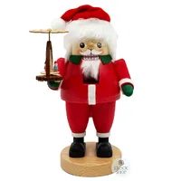 21cm Santa & Christmas Pyramid Nutcracker By Richard Glässer image