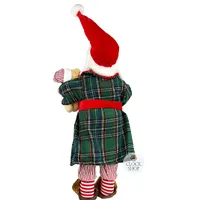 45cm Standing Mr. Santa Claus In Dressing Gown image