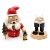 19cm Santa With Lantern German Incense Burner image