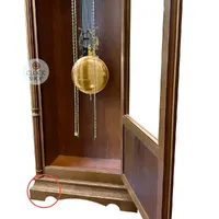 Walnut Grandfather Clock With Westminster Chime & Moon Dial By HERMLE (Small Marks) image
