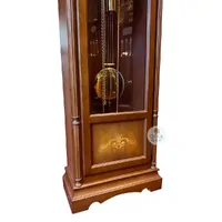 Walnut Grandfather Clock With Westminster Chime By HERMLE (Small Marks) image