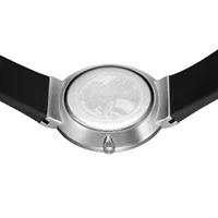 41mm Classic Collection Womens Watch With White Dial & Black Silicone Strap By BERING image