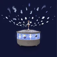 Ballerina Musical Star Projector & Night Light- Blue (Tchaikovsky- Swan Lake) image