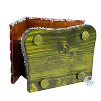 22cm Chalet Weather House With Santa & Snowman By TRENKLE image