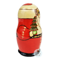 Santa Family Russian Dolls- 14cm (Set Of 5) image