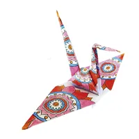 Mandala Colouring Origami- Crane image