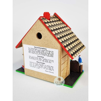 10cm Chalet Weather House With Bird By TRENKLE image