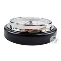 17cm Black Quartz Time & Tide Clock By FISCHER image