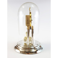 30cm Silver & Brass Anniversary Clock By HALLER image
