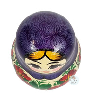 Kirov Russian Dolls- Purple Scarf & Red Dress 15cm (Set Of 7) image