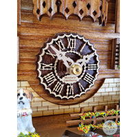 Dog & Water Trough 1 Day Mechanical Chalet Cuckoo Clock 22cm By TRENKLE image