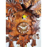 5 Leaf & Deer Battery Carved Kuckulino 18cm By TRENKLE  image