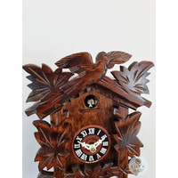 5 Leaf & Bird 1/4 Hour 1 Day Mechanical Carved Cuckoo Clock 25cm By TRENKLE image