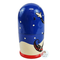The Cat In The Hat Russian Dolls- Blue 11cm (Set Of 5) image