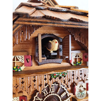 Girl & Geese Battery Chalet Table Cuckoo Clock 22cm By TRENKLE image