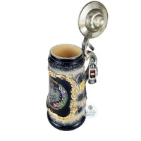 Germany Coat Of Arms & Alpine Flowers Beer Stein 0.5L By KING image