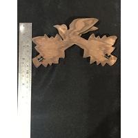 Wooden Carved Top For Cuckoo Clock Clip On 165mm image