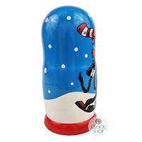 The Cat In The Hat Russian Dolls- Dark Blue 17cm (Set Of 5) image