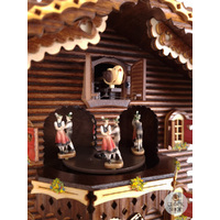 Beer Drinker Battery Chalet Cuckoo Clock With Dancers 35cm By TRENKLE image