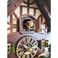 Bears & Honey Battery Chalet Cuckoo Clock 28cm By TRENKLE image