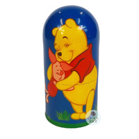Winnie The Pooh Russian Dolls- Blue 11cm (Set Of 5) image
