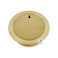 16cm Polished Brass Quartz Time & Tide Clock By FISCHER image