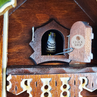 Wood Chopper & Trees 8 Day Mechanical Chalet Cuckoo Clock 30cm By SCHWER image