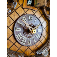 Birds In Fir Tree 8 Day Mechanical Carved Cuckoo Clock 32cm By SCHWER image
