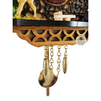 Forest Cabin Battery Chalet Kuckulino With Deer & Water Trough 18cm By TRENKLE image
