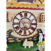 Heidi House Battery Chalet Cuckoo Clock With Dog & Goats 20cm By TRENKLE image