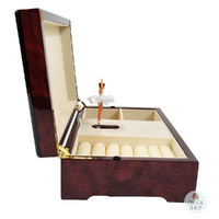 Wooden Ballerina Musical Jewellery Box- Dance Class At The Opera By Edgar Degas (Tchaikovsky- The Sleeping Beauty) image