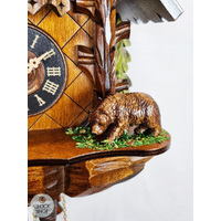 Bears 1 Day Mechanical Chalet Cuckoo Clock 25cm By ENGSTLER image