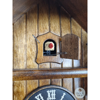 Horse & Logger 8 Day Mechanical Chalet Cuckoo Clock 28cm By ENGSTLER image