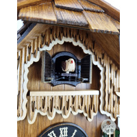 Deer & Bench Battery Chalet Cuckoo Clock 35cm By ENGSTLER image