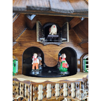 Girl on Rocking Horse Battery Chalet Cuckoo Clock 34cm By ENGSTLER image