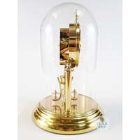 23cm Gold Anniversary Clock With Swarovski Crystal Balls & White Dial By HALLER image