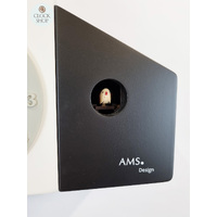 Black & White Modern Battery Cuckoo Clock 18cm By AMS image